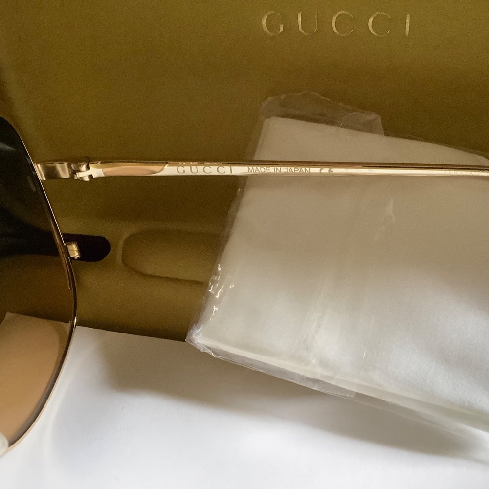 Gucci Women's Oversized Square Sunglasses, 58mm Blue Radiant - Picture 9 of 15